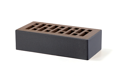 Картинка Кирпич - Облицовочный кирпич Облицовочный Одинарный 5-32-00-0-00 : М-150 размером 120x250x65. Цвет черный, производство RECKE 