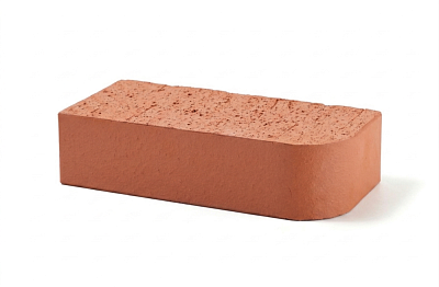 Картинка Кирпич - Облицовочный кирпич Облицовочный Одинарный Полнотелый R-60 : М-400 размером 120x250x65. Цвет красный, производство ЛСР 