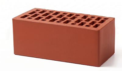 Картинка Кирпич - Облицовочный кирпич Облицовочный Полуторный : М-150 размером 120x250x88. Цвет красный, производство Браер кирпичный завод 