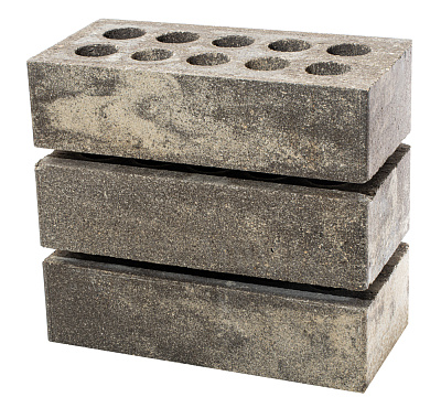 Картинка Кирпич - Гиперпрессованный кирпич Облицовочный одинарный магма : М-200 размером 120x250x65. Цвет , производство ЛИТОС 